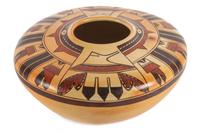 Rachel Sahmie Nampeyo (Hopi, b. 1956) Polychrome Jar Height 6 x diameter 10 inches