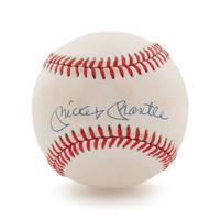 A Mickey Mantle Single Signed Baseball