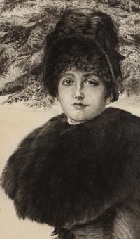 Promenade dans la neige (A Winter's Walk) , 1880