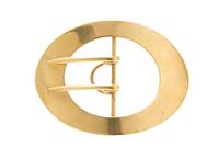 A 14 Karat Yellow Gold Belt Buckle, Charles B. Byron & Co., Circa 1920, 19.10 dwts.