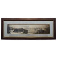 A Panoramic Photograph of Iguazu Falls, Enrique Carlos Moody 63" W x 1.5" D x 25" H — Argentina, Circa 1900