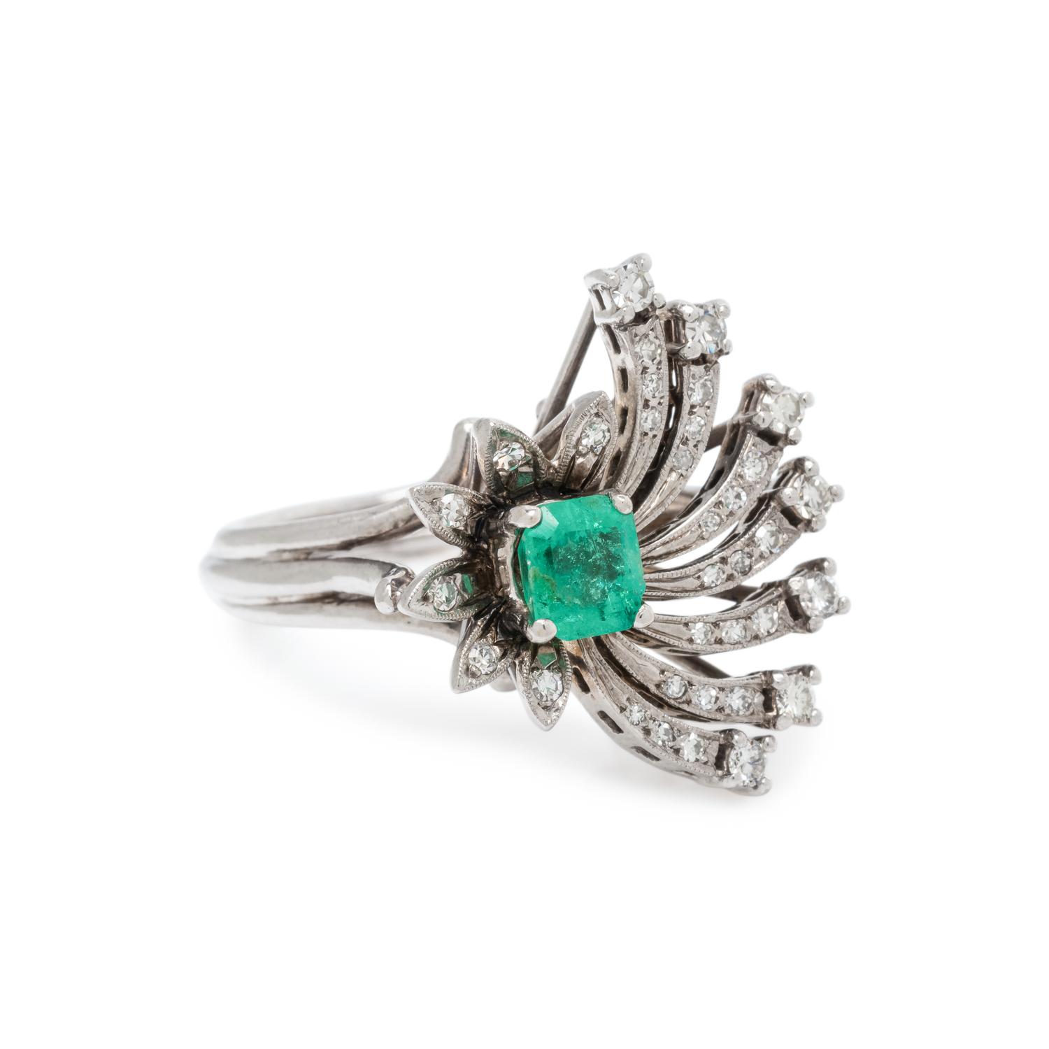 EMERALD AND DIAMOND RING