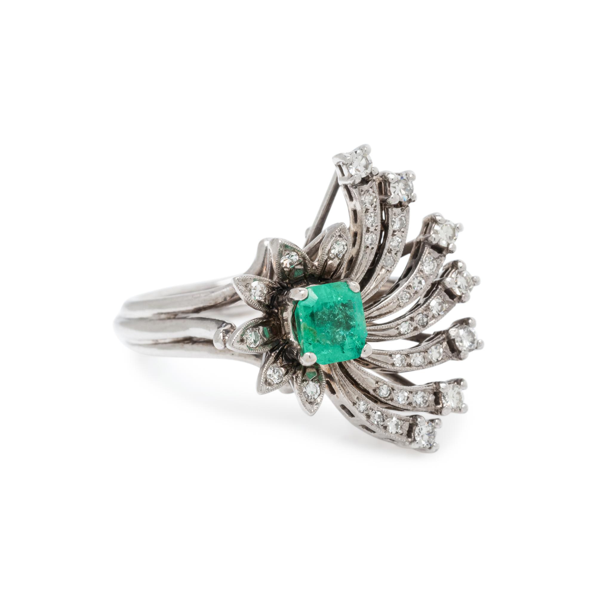 EMERALD AND DIAMOND RING