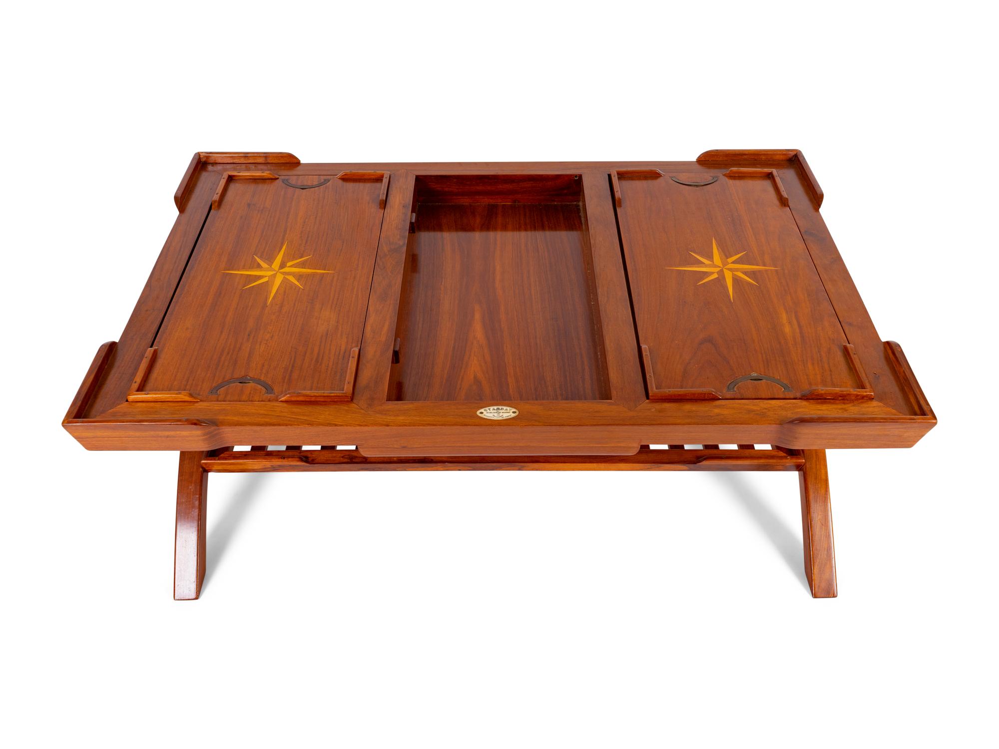 A Starbay Co. "Ceylan" Marine Convertible Coffee Table — 20TH CENTURY