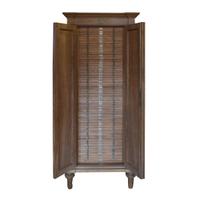 A Pair of Italian Walnut Specimen Cabinets 31" W x 19.5" D x 74.25" H — Italy, 19th Century