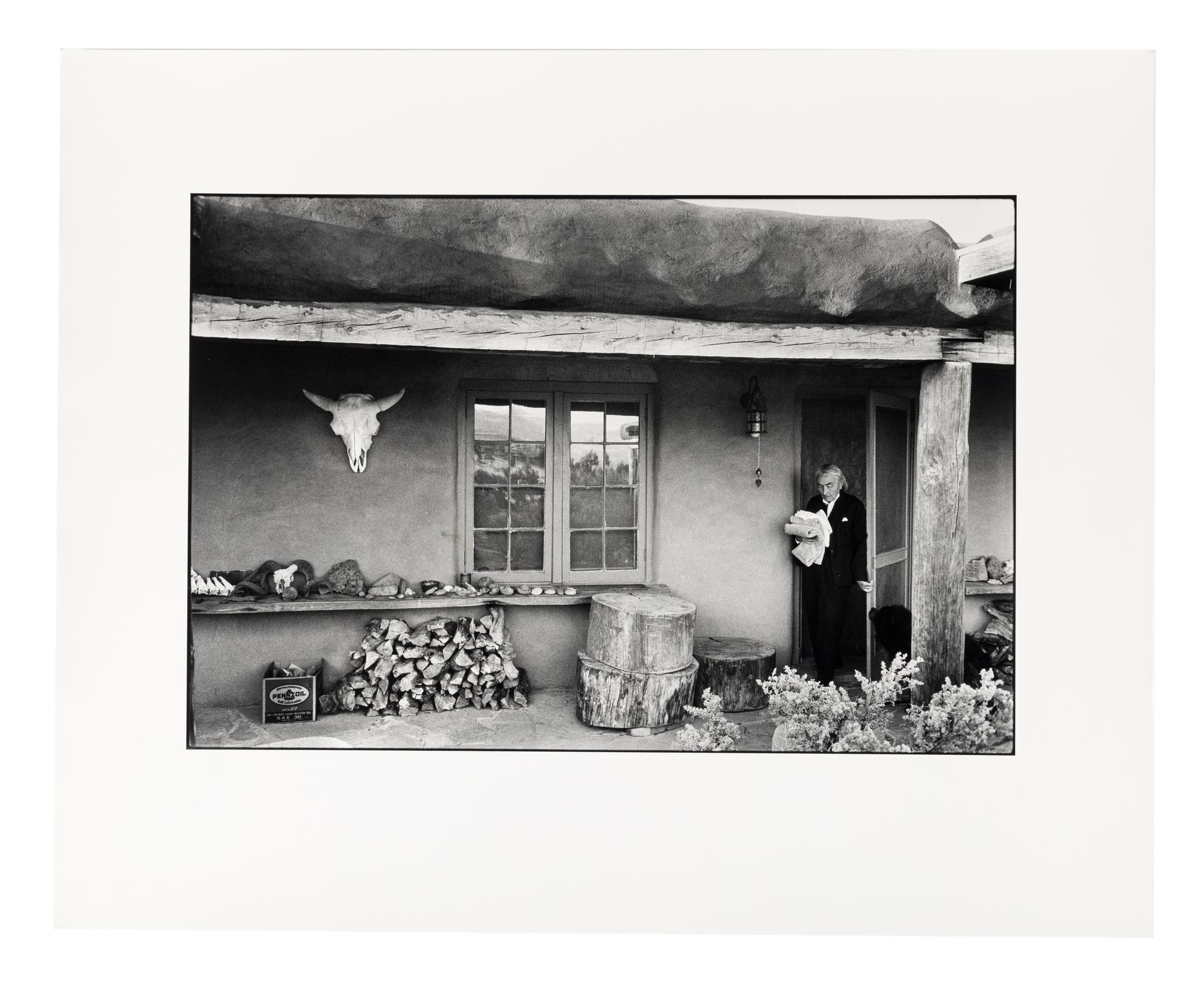 Dan Budnik (born 1933) Georgia O'Keeffe, Patio, Ghost Ranch, Abiquiu, New Mexico, March 1975