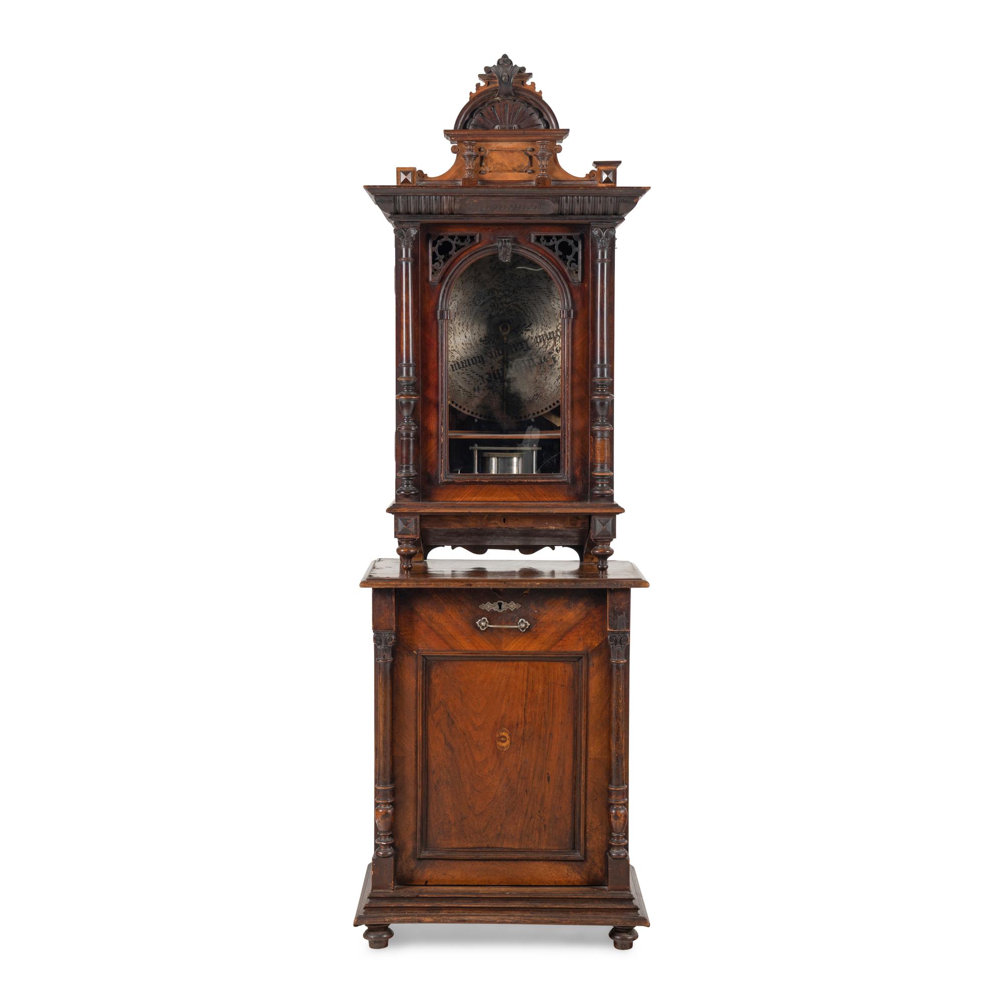 A Euphonion Upright 19 5/8-inch Coin-Operated Music Box