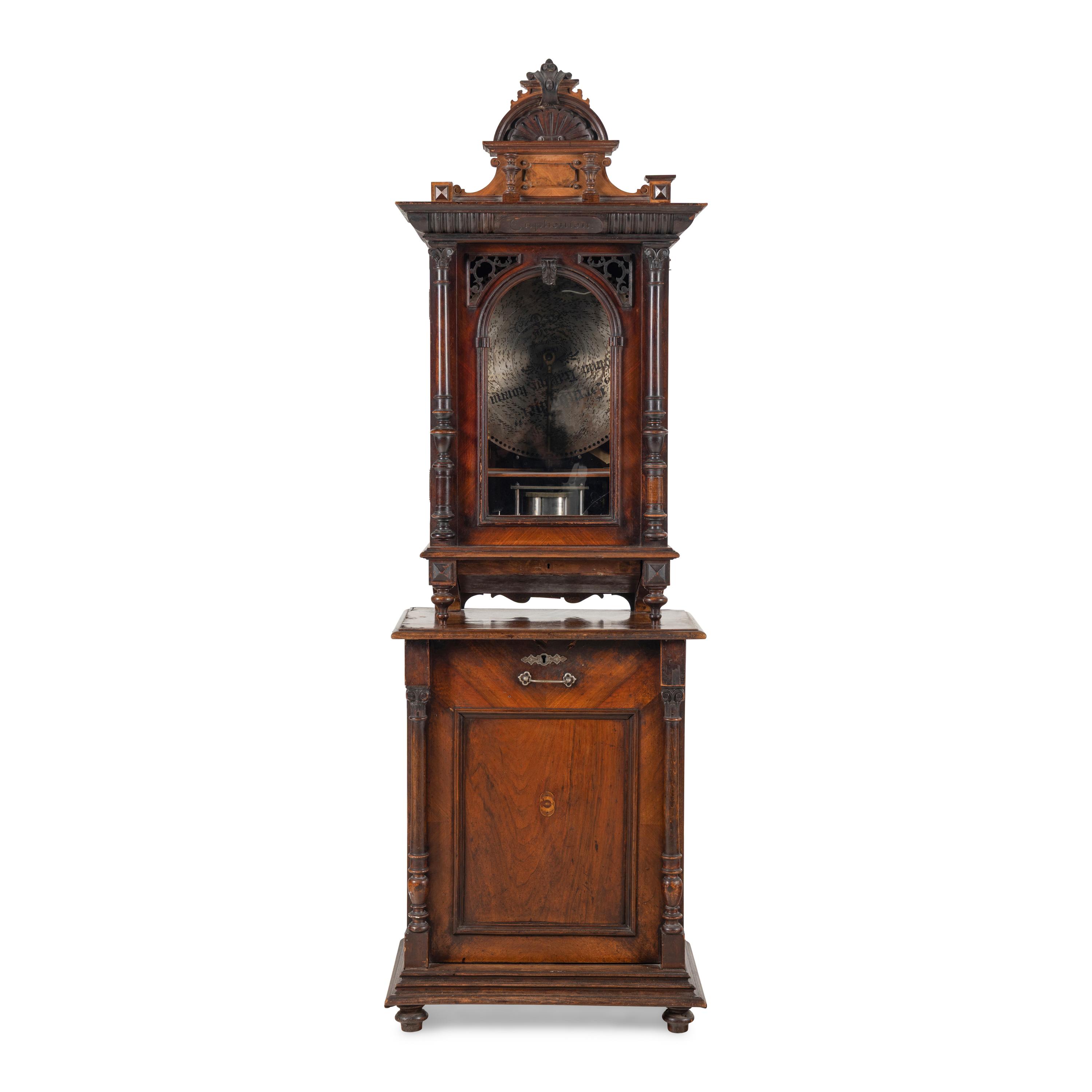 A Euphonion Upright 19 5/8-inch Coin-Operated Music Box
