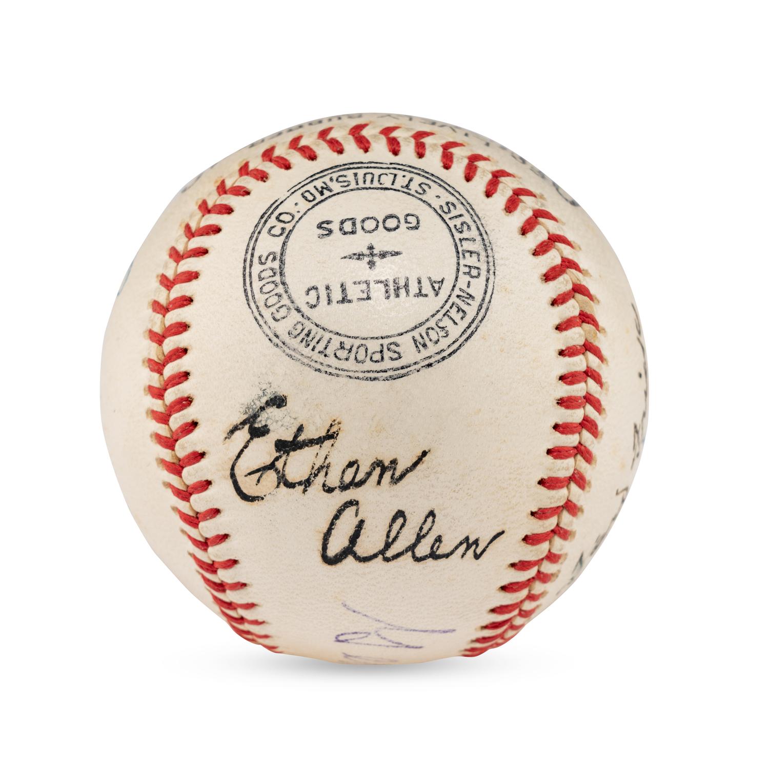 A Multi Signed Autograph Baseball Featuring George Sisler and Ford Frick (Beckett Authentication Services Letter of Authenticity)