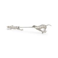 ANTIQUE, DIAMOND JABOT PIN