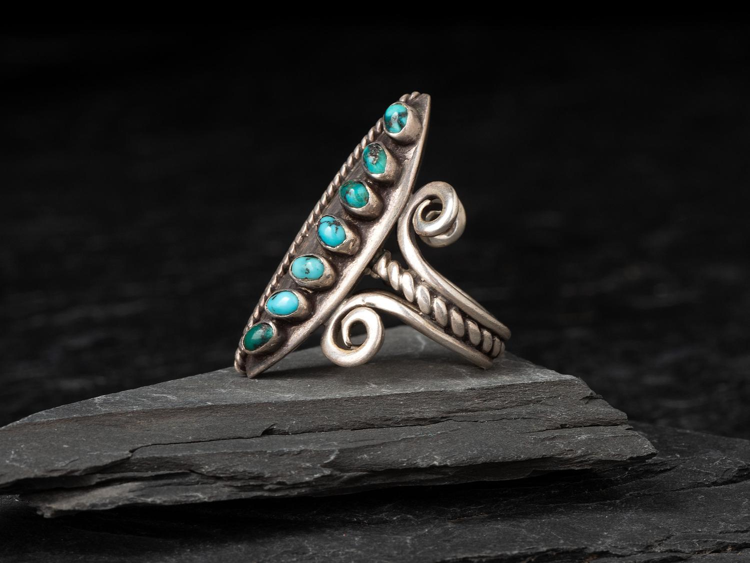Silver and Turquoise Ring