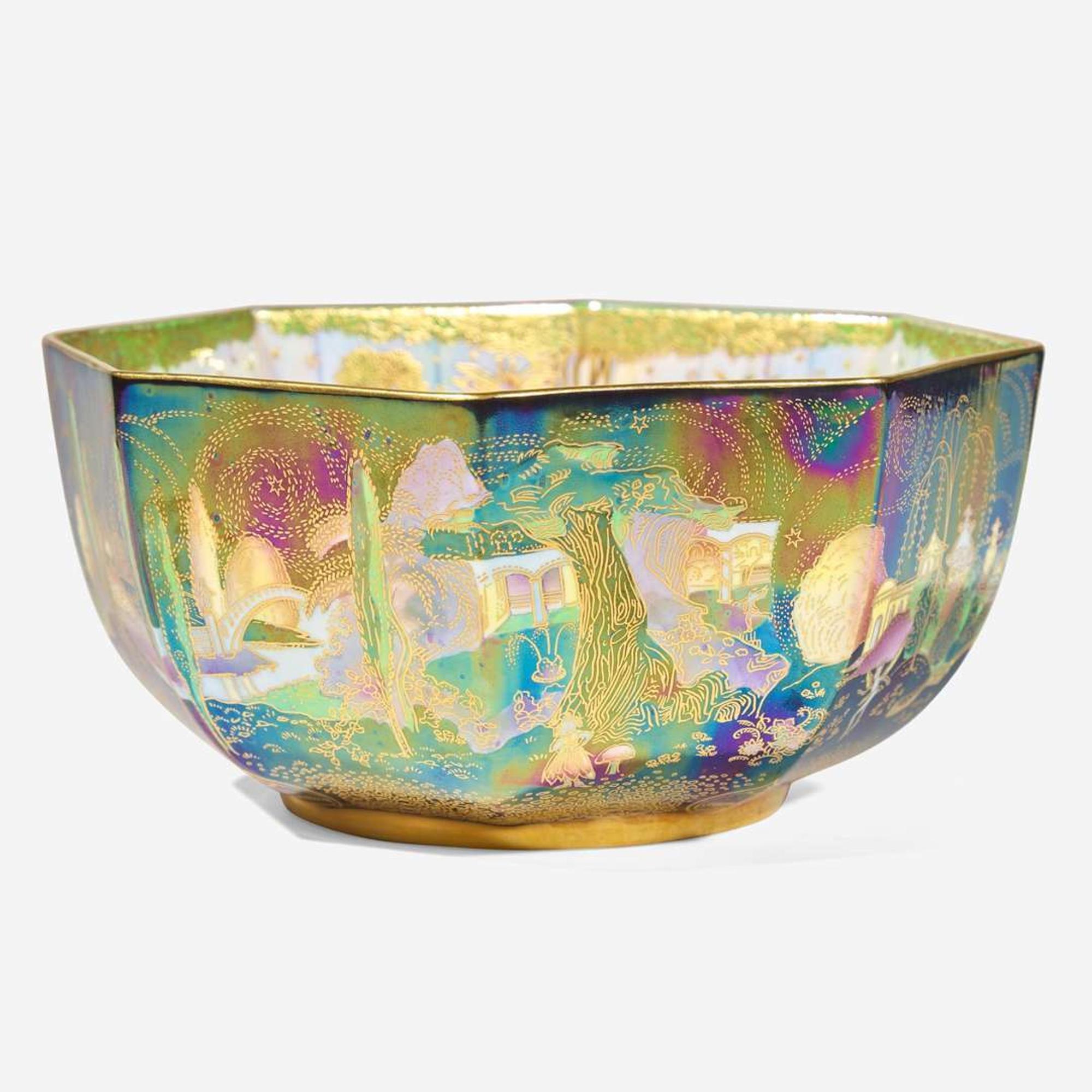 A Wedgwood Fairyland Lustre Octagonal Bowl UK, circa 2000