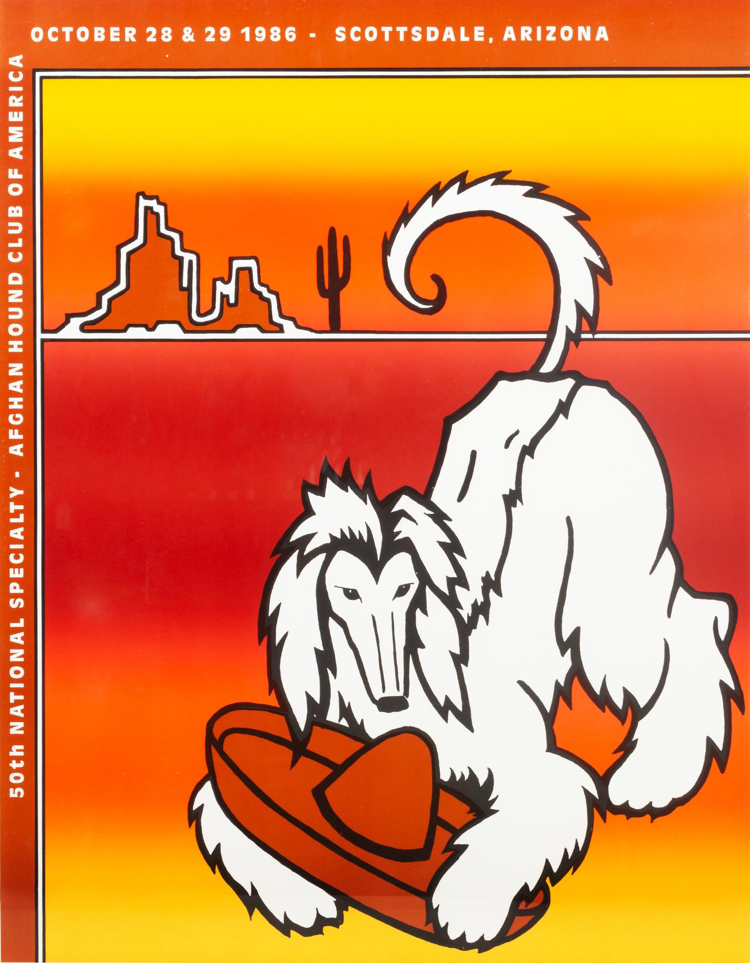 A Group of Three Afghan Hound Posters Each: 28 x 21 1/2 inches.