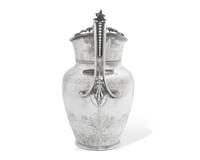 A Neo-Grec Sterling Silver Water Pitcher, Gorham Mfg. Co., Providence, RI, Retailed by J.E. Caldwell & Co., Philadelphia, PA, Circa 1900