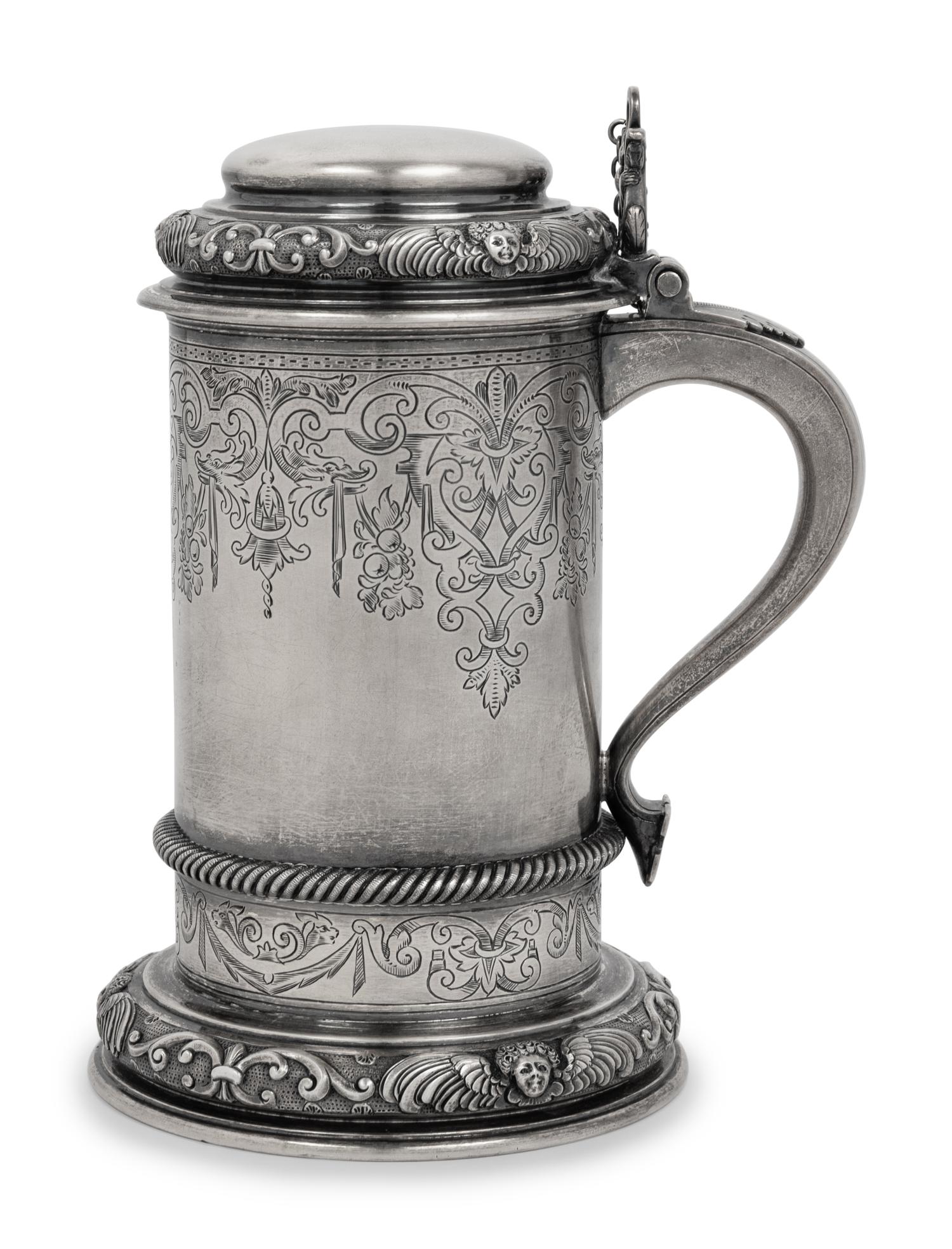 An English Silver-Gilt Tankard