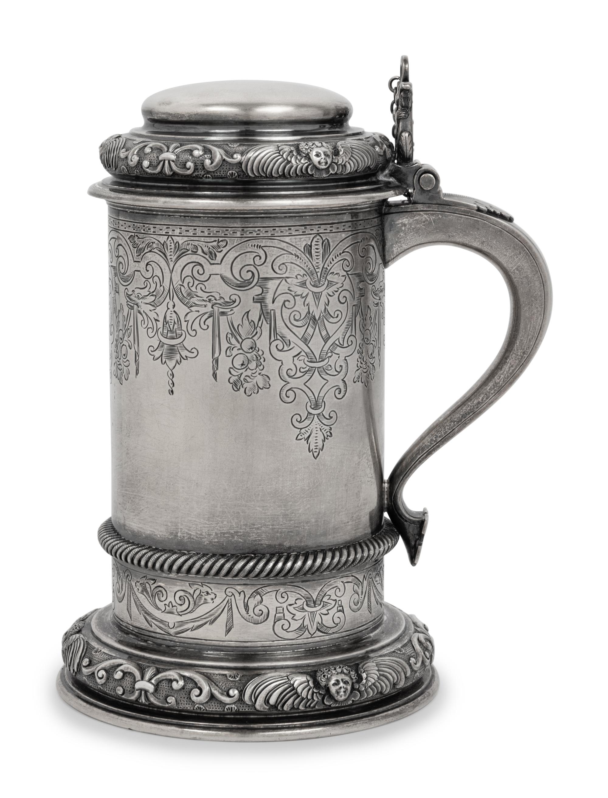 An English Silver-Gilt Tankard