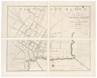 DOOLITTLE, Amos (1754-1832). Plan of New Haven. [New Haven?:] n.p., n.d. [ca early 20th-century].