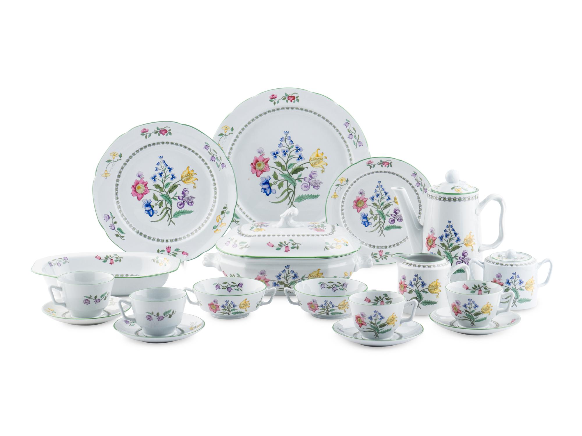 A Spode Porcelain Dinner Service
