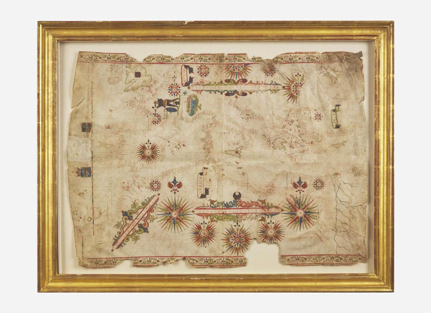 [Maps & Atlases] Oliva, Joan: Portolan Chart of the Mediterranean