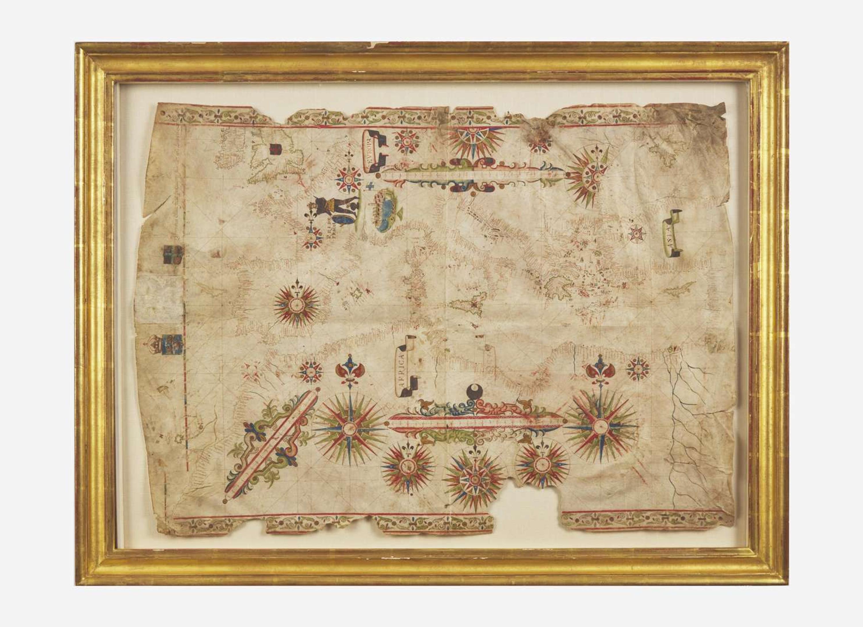 [Maps & Atlases] Oliva, Joan: Portolan Chart of the Mediterranean