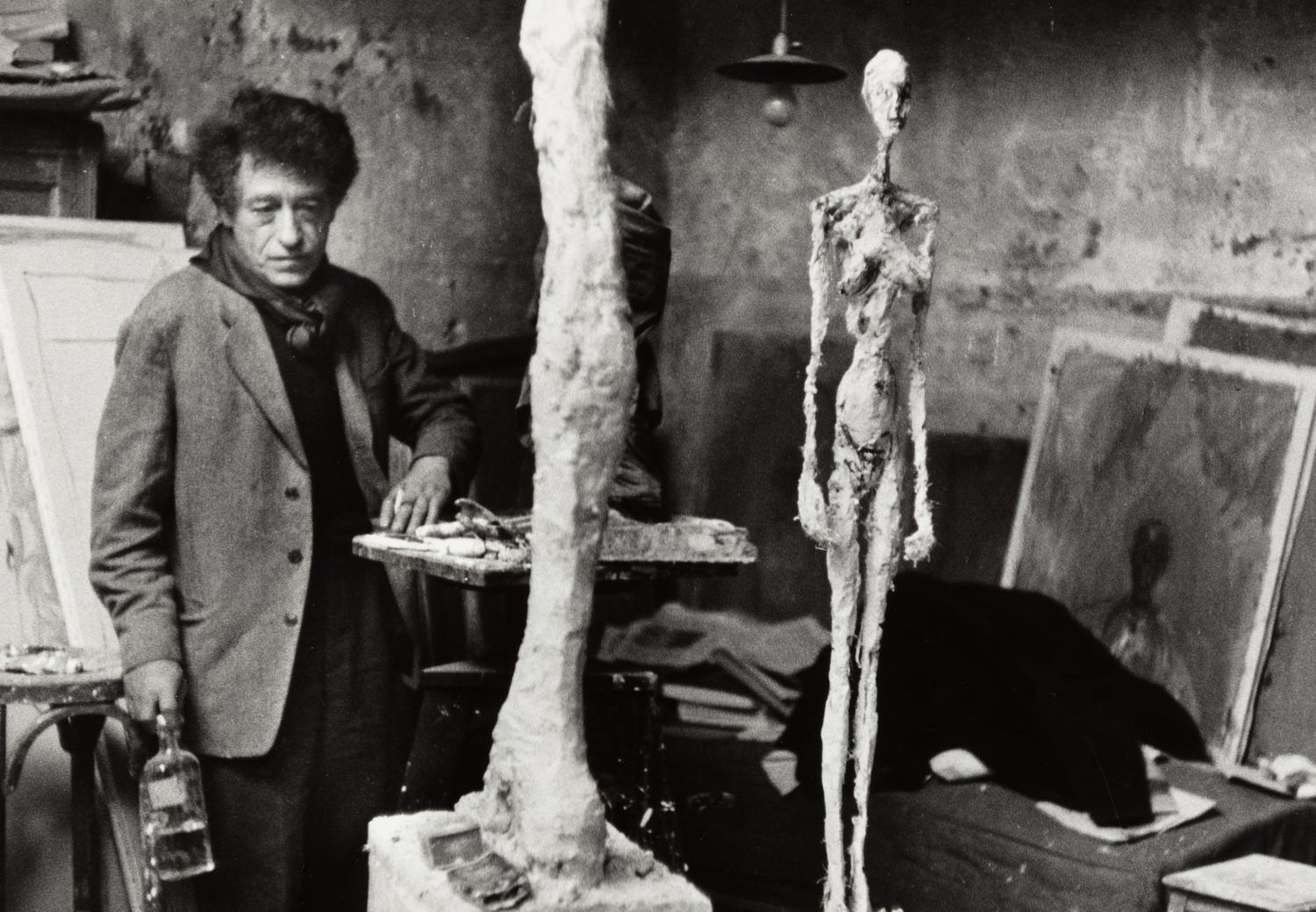 Inge Morath (1923-2002) Giacometti in His Studio in Paris, France 1958