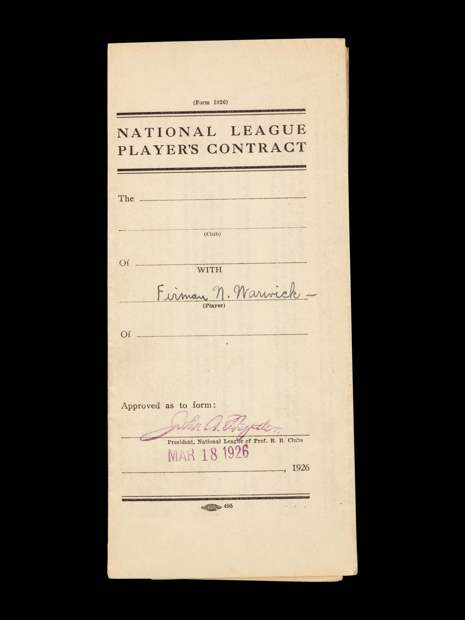 A Group of 15 1920s-30s St. Louis Cardinals Contract Agreements All Signed by Branch Rickey