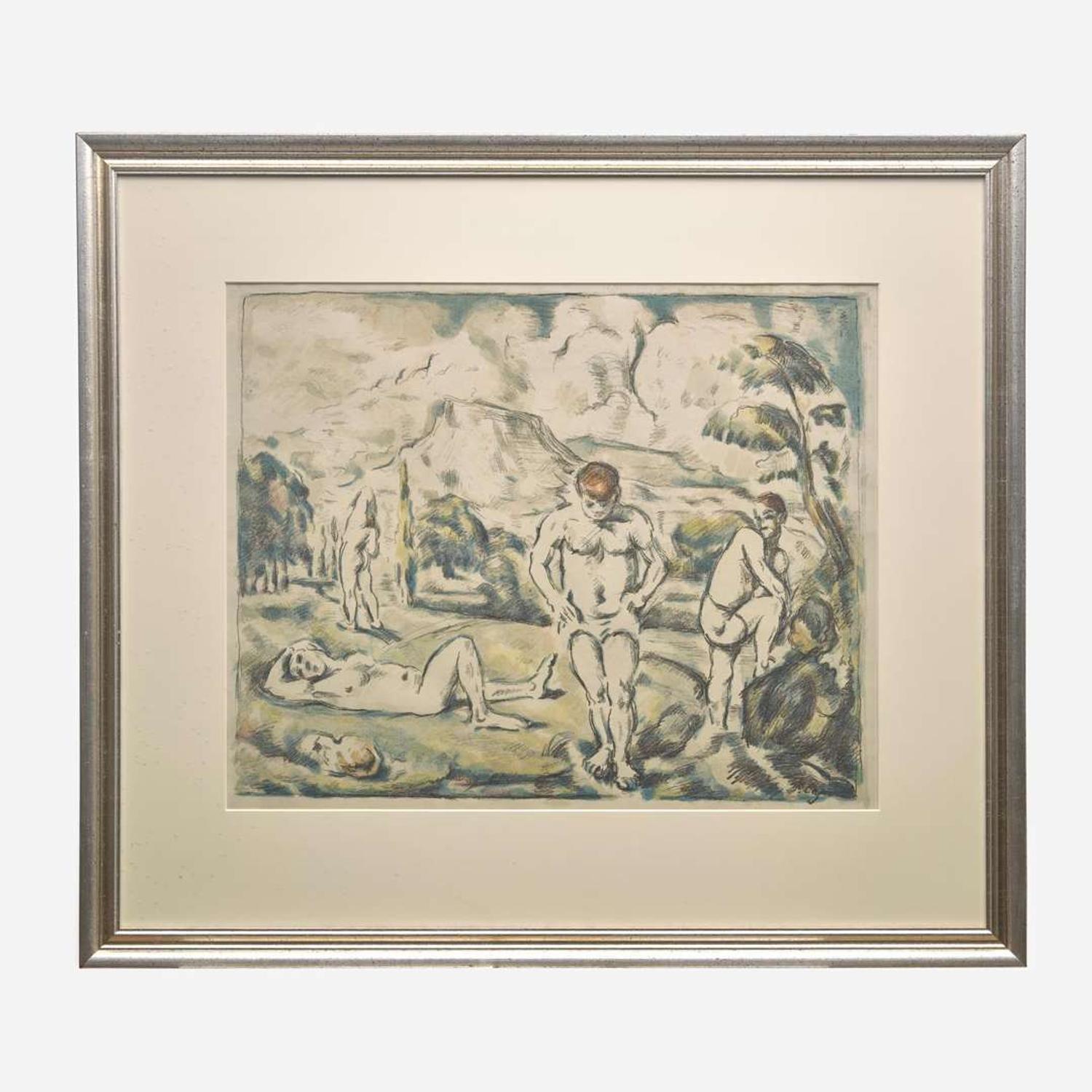 Paul Cézanne (French, 1839–1906) Les Baigneurs (Grande Planche)