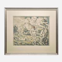 Paul Cézanne (French, 1839–1906) Les Baigneurs (Grande Planche)