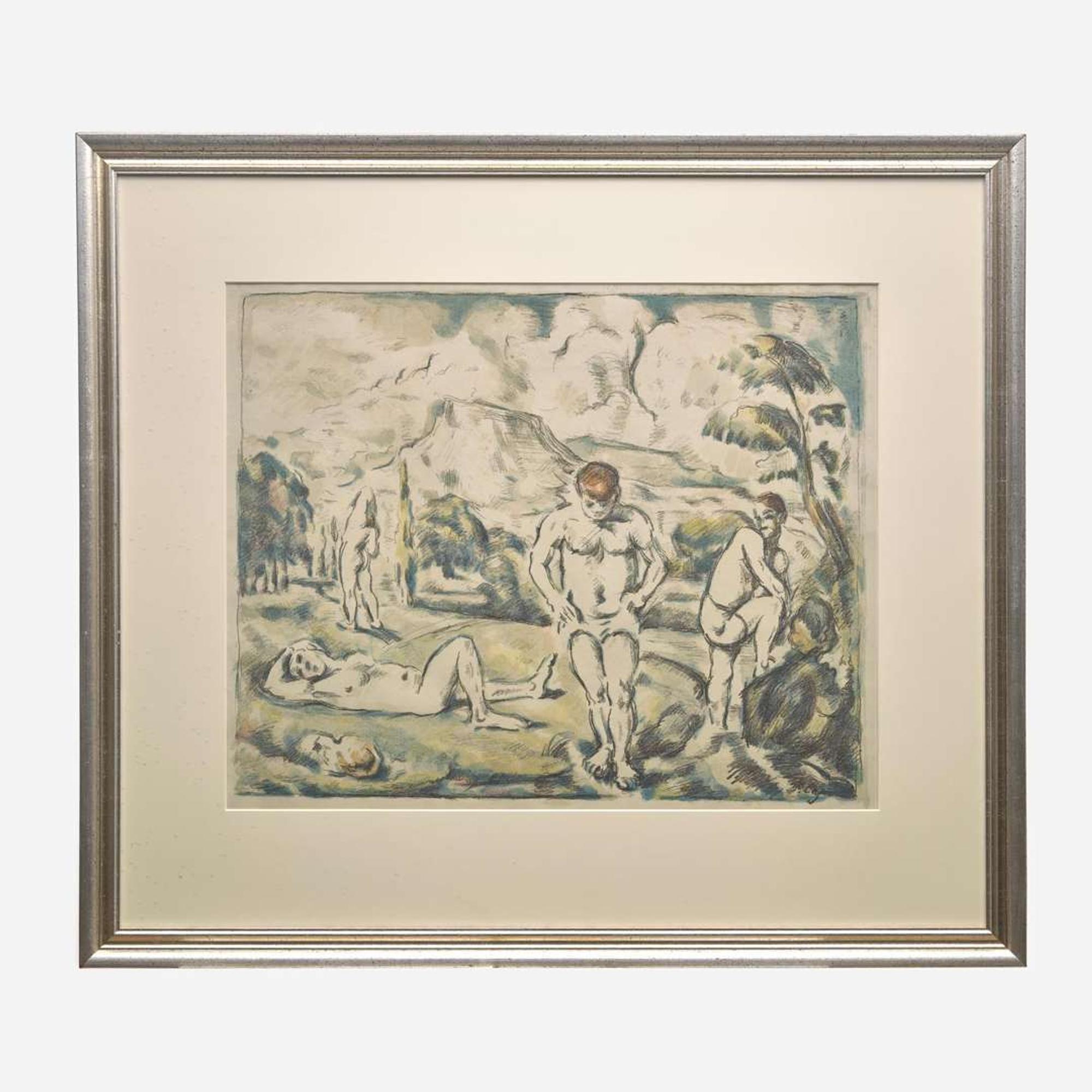 Paul Cézanne (French, 1839–1906) Les Baigneurs (Grande Planche)
