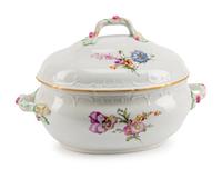 A German Porcelain Covered Tureen