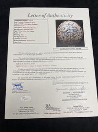 A 1967 Los Angeles Dodgers Team Signed Autograph Baseball (JSA Letter of Authenticity),