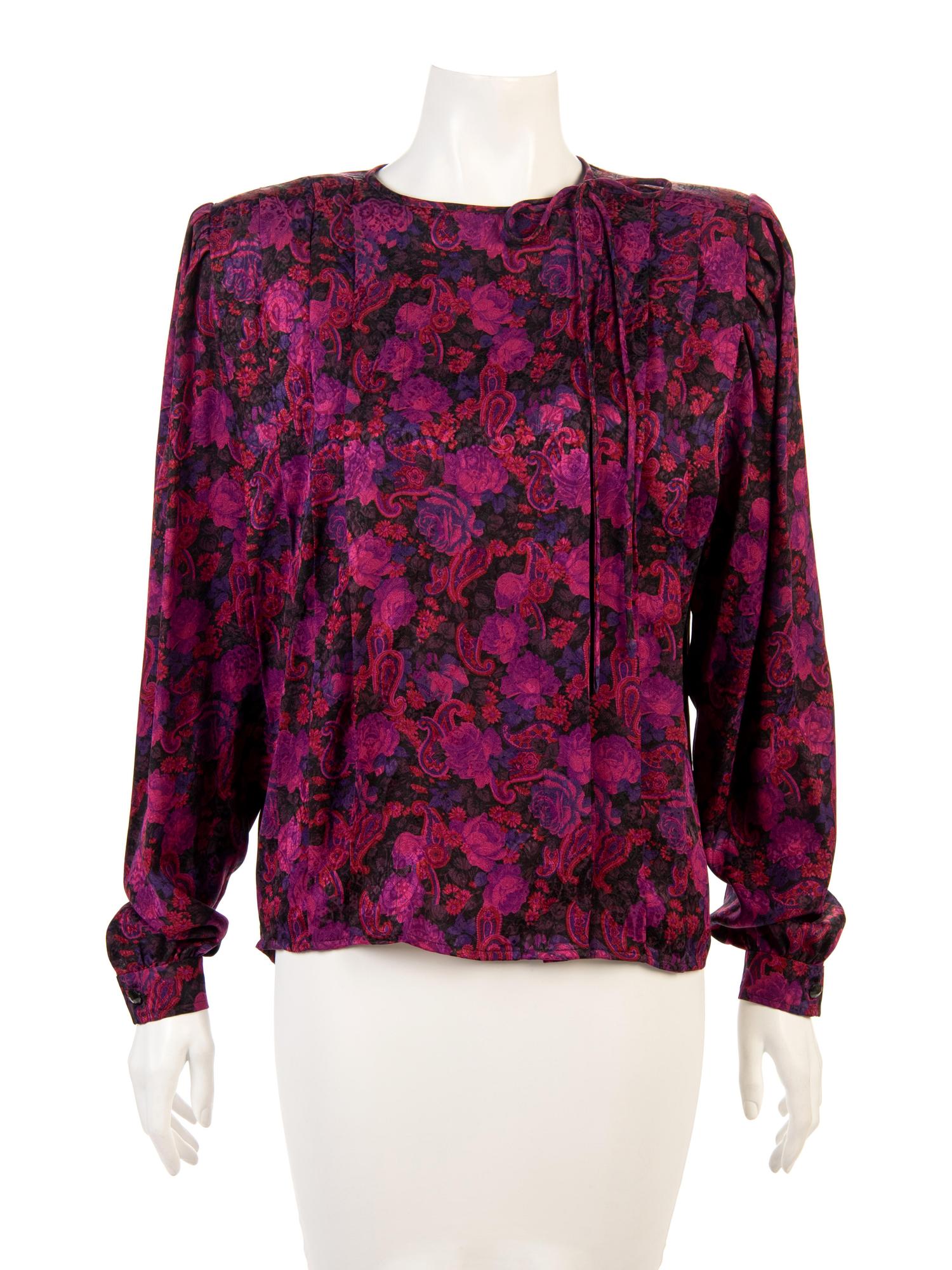 Four Designer Shirts: Two Valentino, One Ungaro, One Hanae Mori, 1980-90s