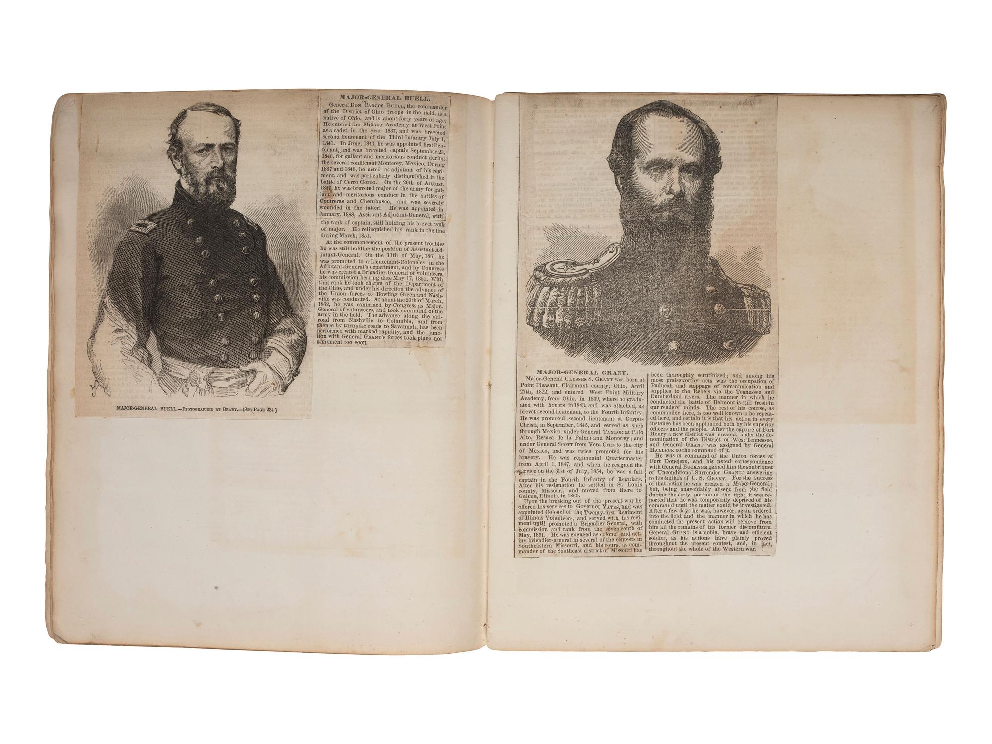 [CIVIL WAR]. A group of 3 items highlighted by military memorial certificate presented to Lieutenant William A. Williams, Co. H, 123rd Ohio Infantry, POW Libby Prison.