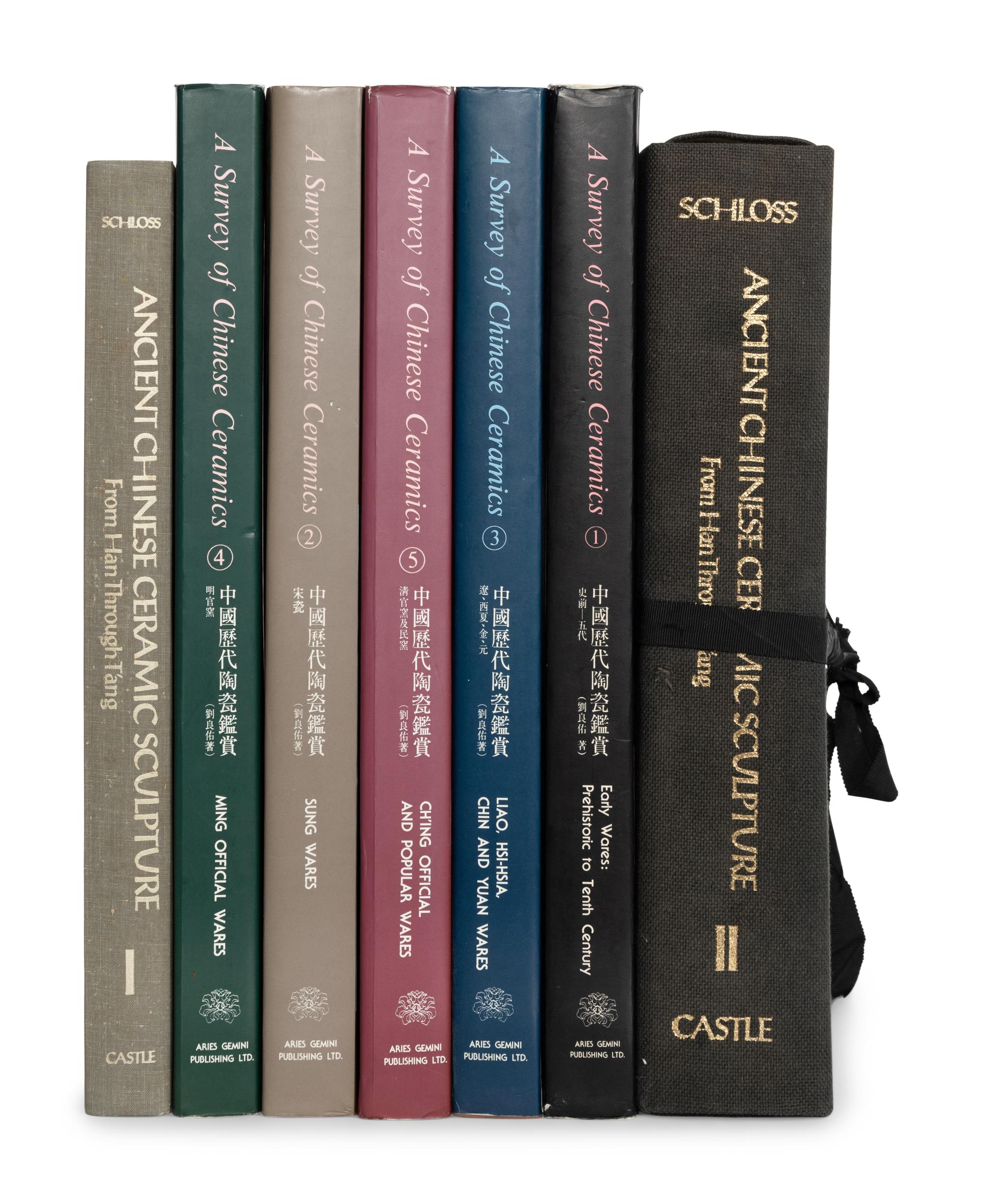 A Group of Seven Books on Chinese Scultpure and Ceramics