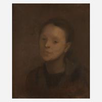 Eugène Carrière (French, 1849–1906) Portrait de Jeune Fille