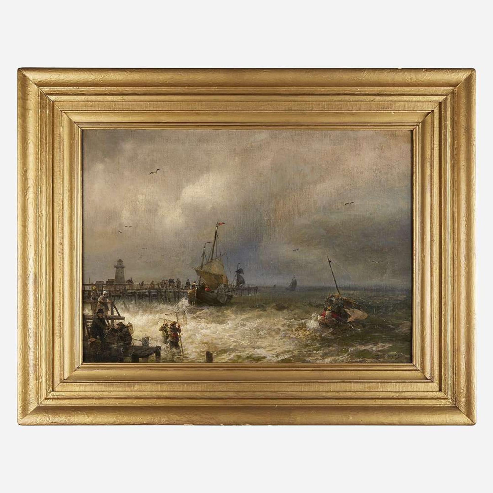 Hermann Herzog (American/German, 1832–1932) The Return from Fishing