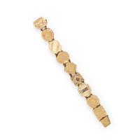 YELLOW GOLD AND MULTIGEM SLIDE CHARM BRACELET