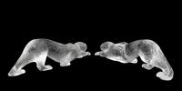 A Pair of Lalique Zelia Panther Sculptures