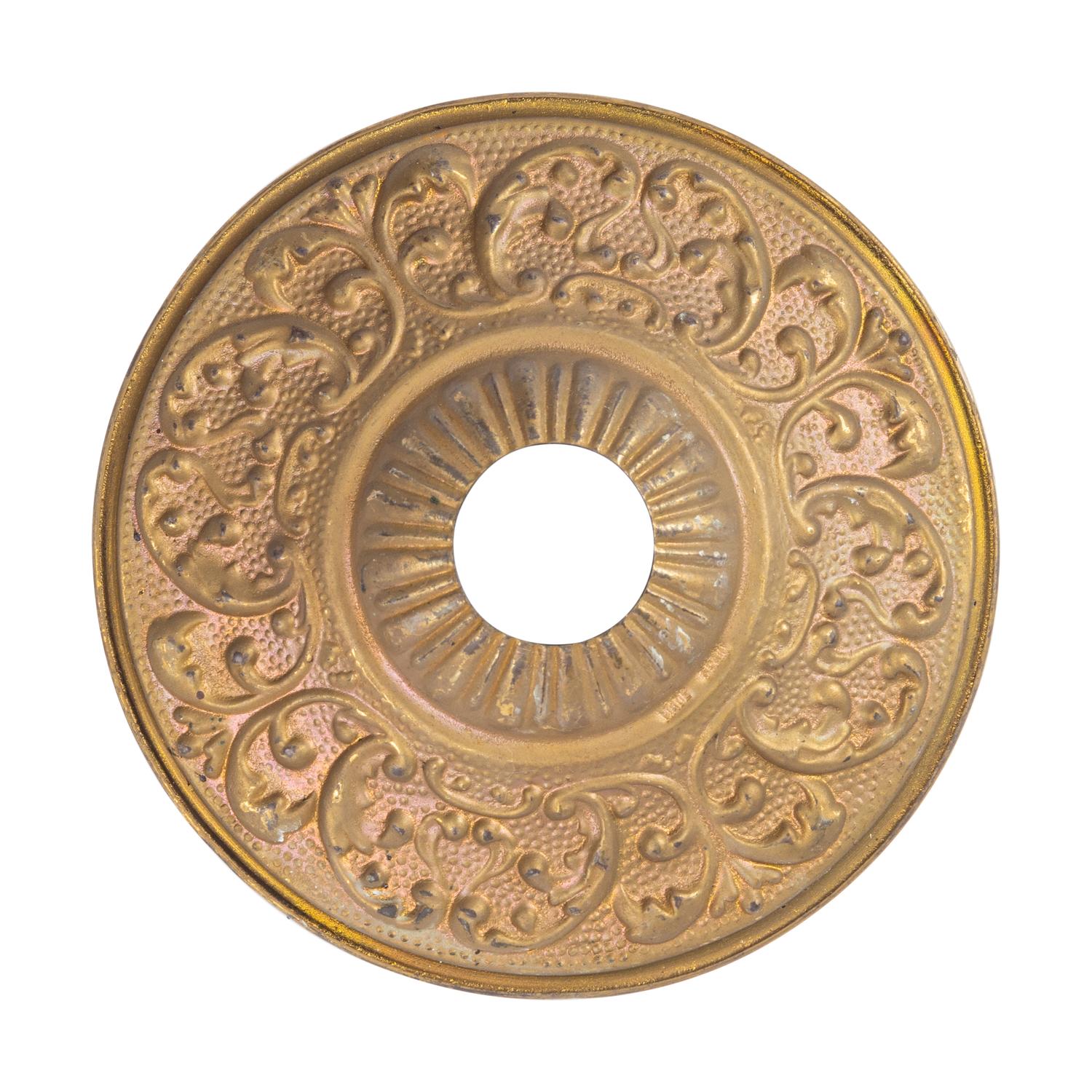 An Empire Style Gilt Bronze Figural Six-Light Chandelier