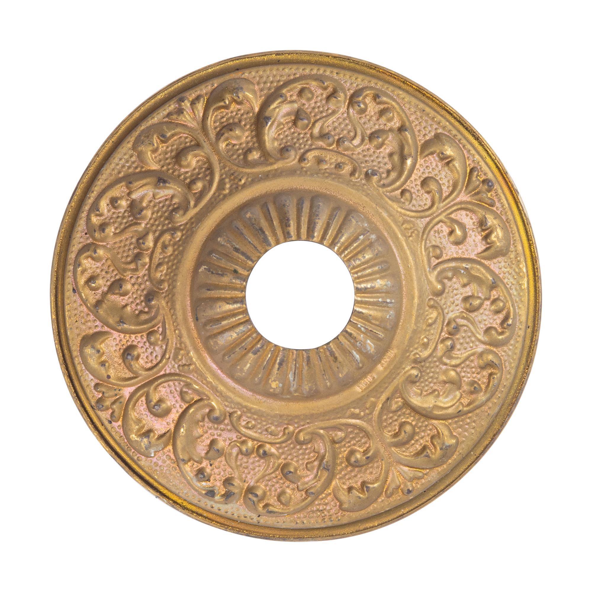 An Empire Style Gilt Bronze Figural Six-Light Chandelier