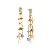 MARCO BICEGO, YELLOW GOLD AND MULTIGEM 'PARADISE' EARRINGS