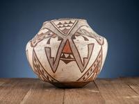Zuni Polychrome Pottery Olla