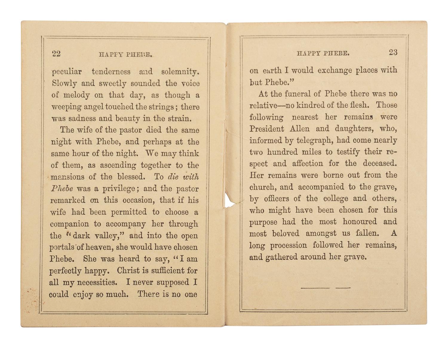[ENSLAVEMENT & ABOLITION]. [UPHAM, Mrs. T.C.]. Happy Phebe . Dublin and London: ca 1860-1861.