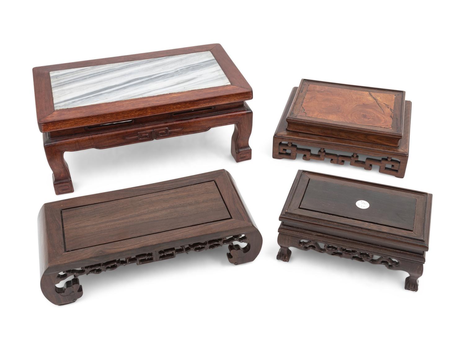 Four Chinese Hardwood Stands