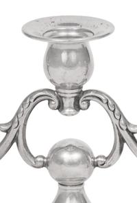 A Pair of American Silver Three-Light Candelabra