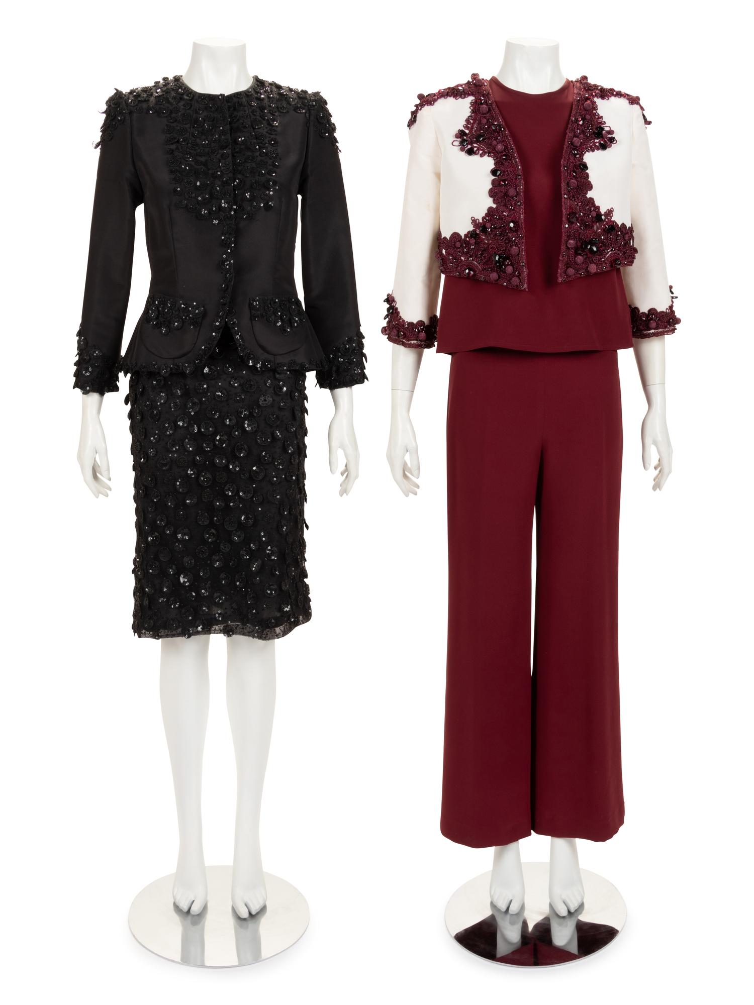 Two Oscar de la Renta Embellished Pieces and One Naeem Khan Ensemble, 2006-11