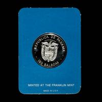 A 1976 Republic of Panama Issued Franklin Mint Struck B150 Platinum Proof
