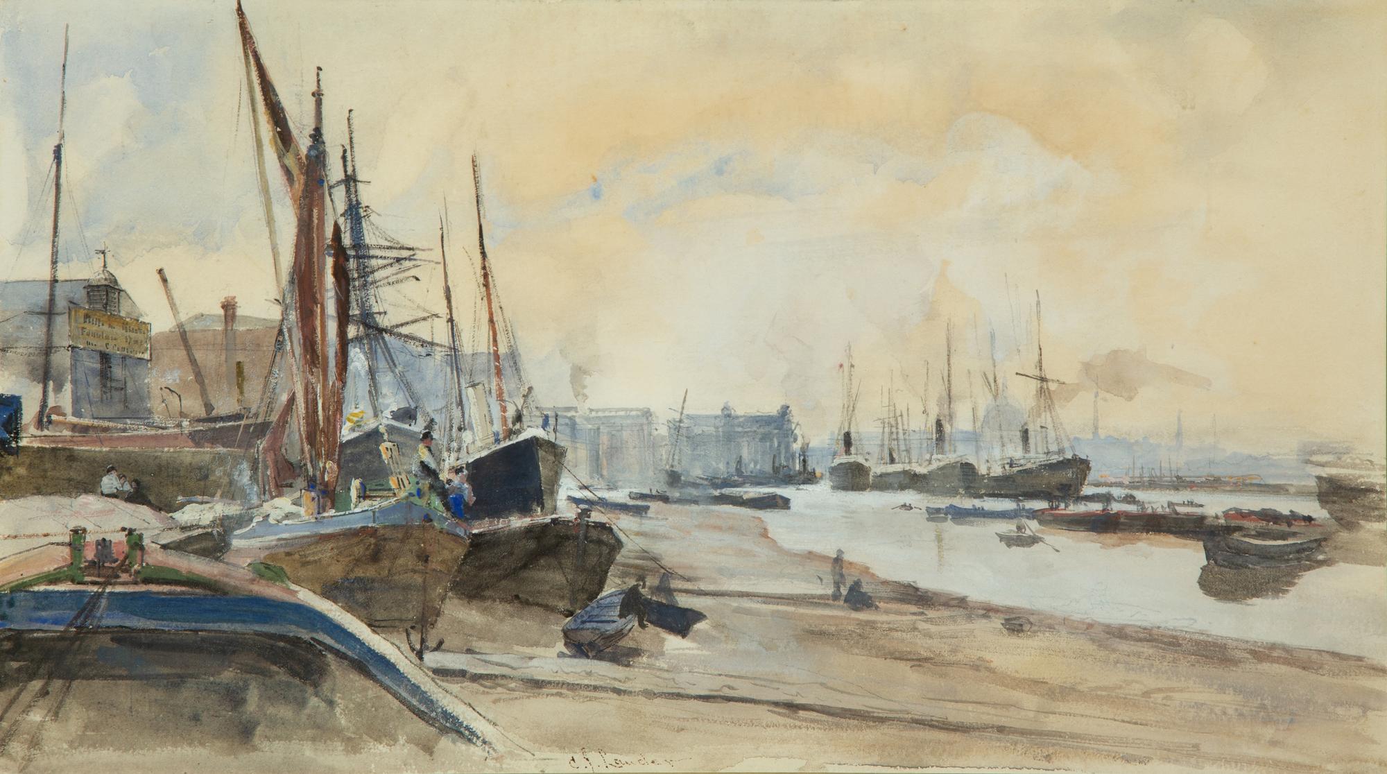 Low Tide: The Thames at Rotherwithe, circa 1880-90
