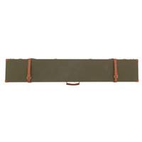 Unmarked Green Canvas and Leather Shotgun Case New in Box