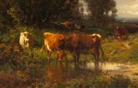 Cattle in a Landscape , 1884